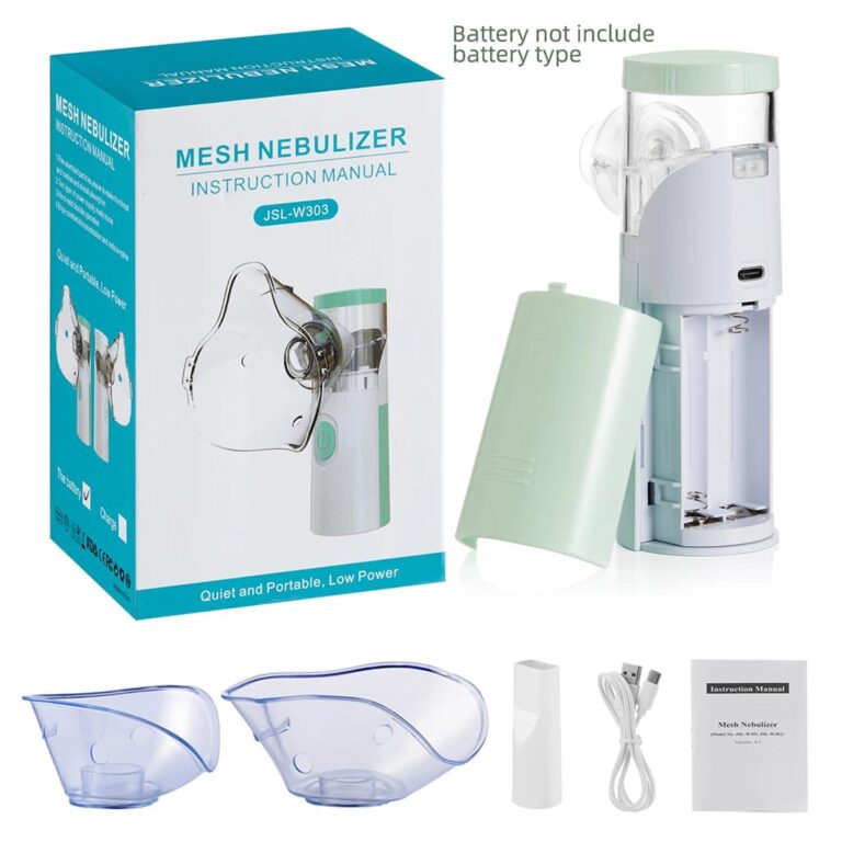 Portable Mini Handheld Mesh Nebulizer Machine: Ultrasonic Steam Inhaler Nebulizer Machine For Child & Adults Nebulization-Smart USB Connector4